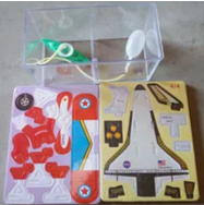 船閘模型、飛機、火箭模型，潛艇模型